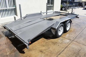 14x6.4 Open Floor Car Trailer - Beavertail